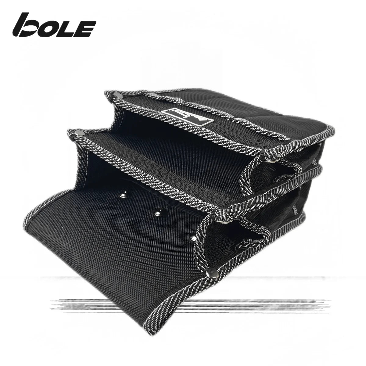 BOLE Square Open Tool Waist Bag Multi-Purpose And Handy Electrician Special Tool Bag