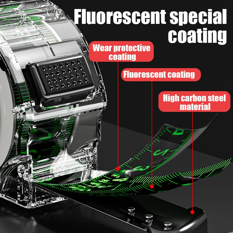 Self Locking Fluorescent Steel Tape Measure