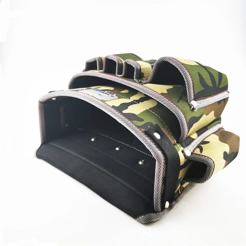 NEW Camouflage Wear-resistant Oxford Cloth Tool Bag Multifunction Repair Hardware Electrician Waist Bag Portable Storage Bag