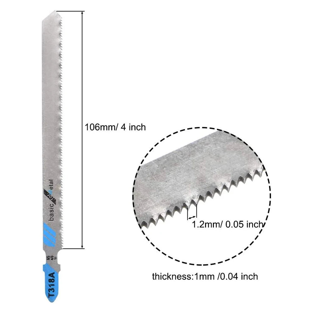 10PCS T318A HSS Jigsaw Blades 132mm