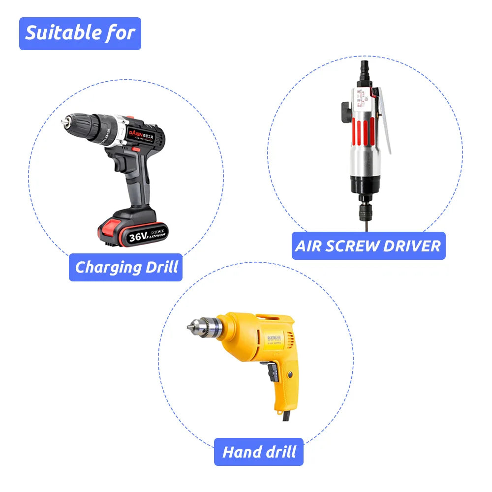 105 Degree Elbow Screwdriver Set Holder Adjustable Turning Nozzles for Screwdriver Power Drill